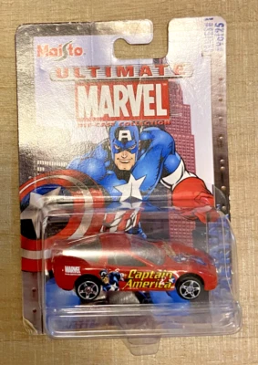 Литой автомобиль CAPTAIN AMERICA 2002 Maisto Ultimate Marvel Chevrolet Corvette - Изображение 1 из 4