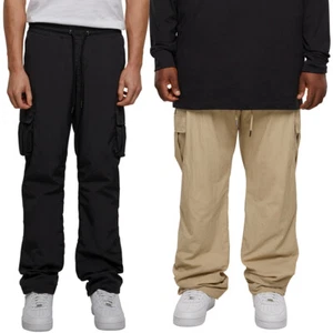 Urban Classics Straight Leg Nylon Cargo Pants Men's Pants Cargohosen Military - Picture 1 of 30