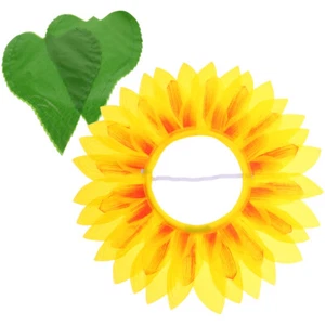 Sunflower Headdress Glove Set Bride Baby Headpiece Headband Costume - Picture 1 of 12