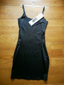 SPANX Asset Red Hot Label Luxe & Lean Scalloped Open-Bust Full Slip S NEW Black