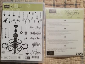 Stampin' Up! "Season to Sparkle" Stempel & "Kronleuchter" dünne Würfel **BÜNDEL**" - Bild 1 von 2
