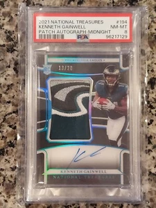 2021 National Treasures Kenneth Gainwell Midnight Rookie Patch Auto RPA /20 RC - Picture 1 of 2
