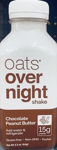 Oats Overnight - CHOCOLATE PEANUT BUTTER Over night Oats Shake 2.3 oz - 1 bottle - Picture 1 of 4