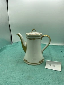 Antique Theodore Haviland Limoges France Signed Coffee Tea Pot Floral - Picture 1 of 20