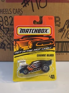 1995 Matchbox Thailand Superfast SF41 Cosmic Blues- black with flames, Vhtf - Picture 1 of 4