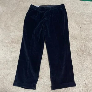 Dockers Neu mit Etikett Plüsch Cord elegante schwarze Samthose 38 x 30 - Bild 1 von 4
