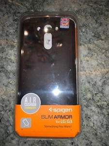 NEW Spigen Slim Armor Case for LG G3 in Box Black - Picture 1 of 2