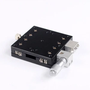 X-Axis 60X60mm Manual Linear Stage 49N 0.01mm Trimming Platform Slider Bearing - Picture 1 of 12