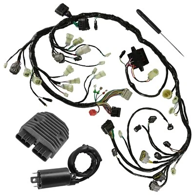 Wiring Harness & Ignition Coil w/ Rectifier For Honda Rincon 680 TRX680FA 06-07 - Image 1 of 4