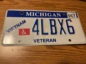 Michigan Vietnam License Plate Veteran EXPIRED OVER 3 years - Picture 1 of 2