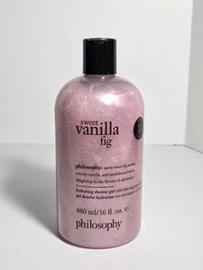 Philosophy Sweet Vanilla Fig Shampoo Shower Gel Bubble Bath 16 oz New Sealed - Picture 1 of 3