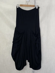 Falda Larga para Mujer Kedem Sasson Negra Pull on Bohemia Pequeña Israel - Imagen 1 de 8