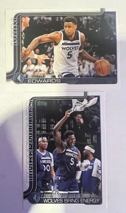 2025/26 Topps Basketball Flagship Card Lot Anthony Edwards - Bild 1 von 2