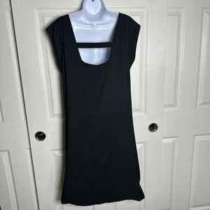 Helmut Lang Women’s Sz 10 Sleeveless "Go To" Little Black Dress LBD Silk USA - Picture 1 of 15
