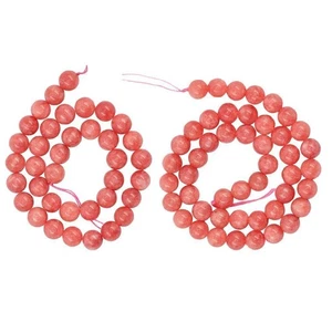 Natural White Fine Round Bead Charming Beads Pendant Jewelry Findings - Picture 1 of 14