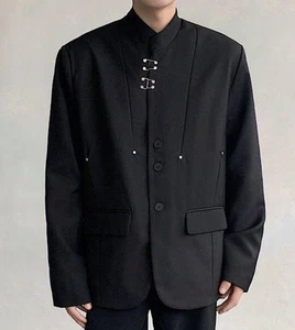 Moda Para hombres Traje Túnica China Abrigo Chaqueta Corta Traje de Fiesta Primavera Otoño - Imagen 1 de 8