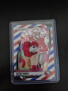 2024 Panini Prizm Deebo Samuel Red White And Blue - San Francisco 49ers - Bild 1 von 2