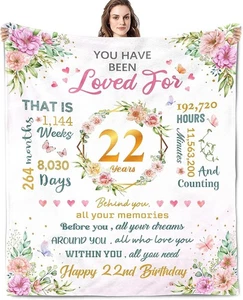 Geschenke zum 22. Geburtstag für Sie/Frauen, Geschenke für 22-jährige Frau/Frau, 22 Jahre... - Bild 1 von 2