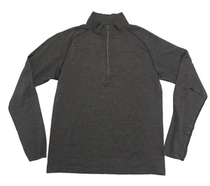 Sudadera Lululemon Para Hombre Metal Vent Tech Gris Grande Peso Medio Cuarto Cremallera Golf - Imagen 1 de 5