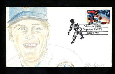 US Postal History Sports / Baseball Hall Fame Induction Day 1992 NY Tom Seaver - Image 1 of 2