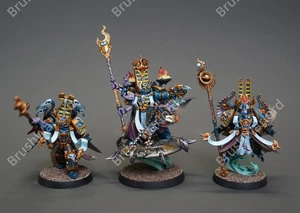 Exalted Sorcerers 40K Miniatures Armies of Chaos Thousand Sons  Painted - Picture 1 of 8