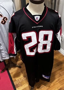 Reebok Warrick Dunn Atlanta Falcons Authentic NFL Football Jersey Mens 56 - Picture 1 of 12
