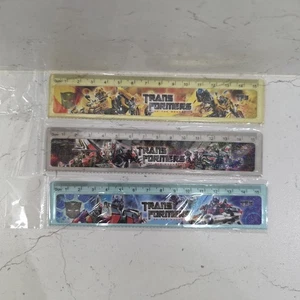 3 x Transformers Dark of the Moon 15 cm Lineal Set Schreibwaren Schule Neu - Bild 1 von 2