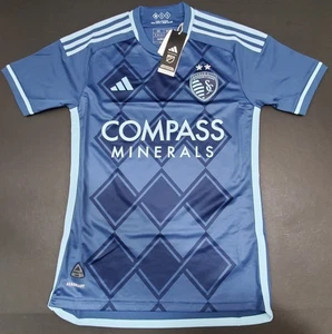 Adidas Sporting Kansas City SC 24/25 Authentic Away Jersey, Light Blue, Size XS - Picture 1 of 8