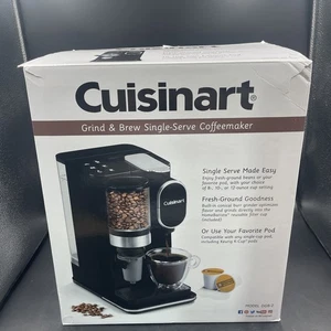 Cuisinart Single Serve Coffee Maker + Coffee Grinder, Black DGB-2. - Picture 1 of 16