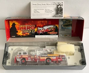 Corgi Heros Under Fire 1:50 "Mack CF Tower Ladder Mahanoy City, PA Fire Truck - Picture 1 of 22