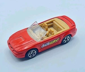 Vintage Matchbox Subway 99 Ford Mustang Convertible orange rot hellbraun Interieur 1999 - Bild 1 von 6