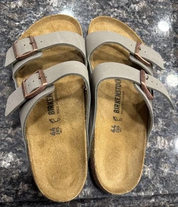 Sandali Birkenstock Arizona moka Birkibuc in pelle taglia 44 US 11 da uomo - Foto 1 di 4