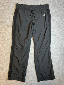 Vintage 2000s Nike Sportswear Track Pants Adult Medium Black Running Polyester - Bild 1 von 10