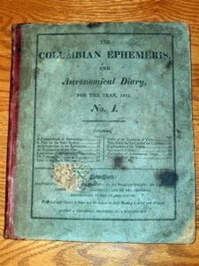 COLUMBIAN EPHEMERIS AND ASTRONOMICAL DIARY 1812 No. 1 - Picture 1 of 1