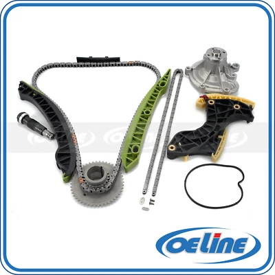 For 12-14 Mercedes Benz C250 SLK250 1.8L Timing Chain Kit Water Pump Foto 1 de 4