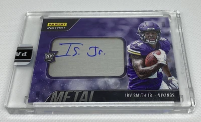 2019 20 Panini Instant IRV SMITH JR.  On Metal Auto #6/10 RC Baltimore Ravens - Image 1 of 4