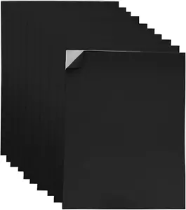 Adhesive Black EVA Foam Sheets for Crafts, 9" X 12", 2Mm Thickness � Sticky Back - Picture 1 of 4