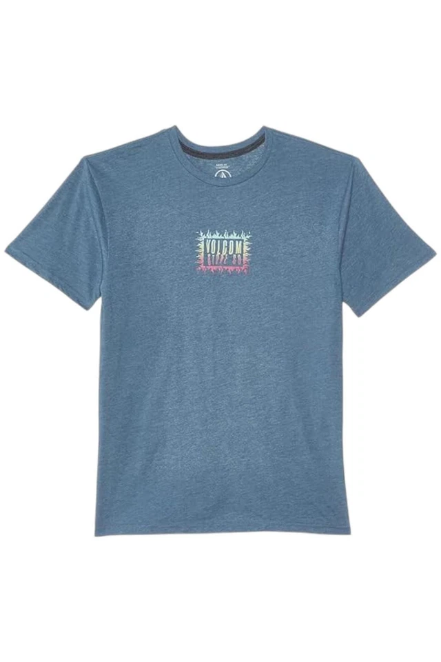 Volcom Kid's Boy Primed Shirt Stone Blue Heather - Image 1 of 1