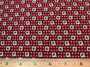 1800s /Civil War Repro Fabric Free Spirit Red Black Nebraska Museum Reprint FQ - Picture 1 of 5