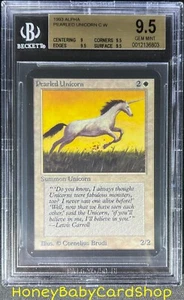 MTG Limited Edition Alpha 1993 Pearled Unicorn BGS 9.5 GEM MINT Old School 93/94 - Picture 1 of 6