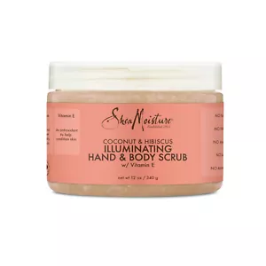 Shea Moisture Illuminating Hand & Body Scrub for Dull Skin with Vitamin E: 12 Oz - Picture 1 of 4