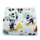 Disney Mickey Mouse Multicolor Shapes Oversized Plush Throw Blanket 60"x72” NEW
