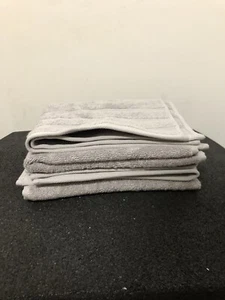 M&S 2er Set Bad- und Handtücher 500GSM Reine Baumwolle Silbergrau - Bild 1 von 4
