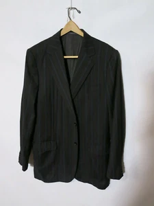 Ermenegildo Zegna Mens 42 L Cashmere Pinstripe Blazer Suit Sport Coat Jacket 52L - Picture 1 of 11
