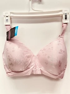 Medium Bali Comfort Revolution Jacquard T-Shirt Bra HUSH PINK FLORAL DF3643 - Picture 1 of 4