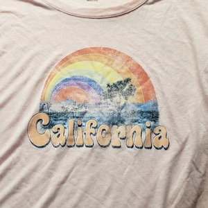 Jessica Simpson California Pink Tee T-Shirt Short Sleeve Youth Girls M Medium - Picture 1 of 6