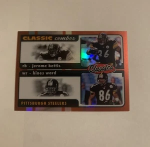 2022 Panini Classics Jerome Bettis Hines Ward Classic Combos Red /50 Steelers - Picture 1 of 3
