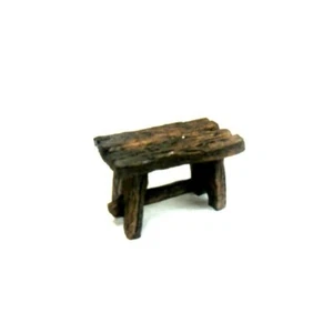 Leerer Tisch aus Harz Cm 3x5x3 - Küchentisch Wirtshaus Haus Hirten Krippe - Bild 1 von 2