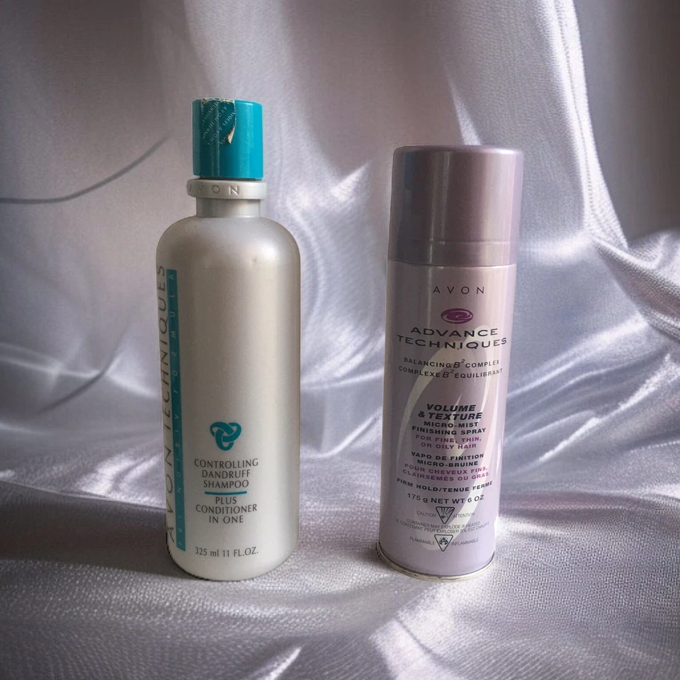 Avon Techniques Tri-Nutriv Controlling Dandruff Shampoo 11oz + Finishing Spray - Image 1 of 4