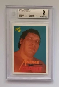 1990 Classic WWF Card #66 Andre The Giant - Graded BGS 9 Mint pop 14 - Picture 1 of 4